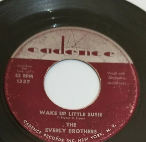 The Everly Brothers, Wake Up Little Susie, Maybe Tomorrow disque 45 tours - Photo 1/2