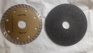 Lot of 2 Grinding / Cutting Discs - ~4" Diameter - Concrete, Masonry, Metal - Picture 1 of 2