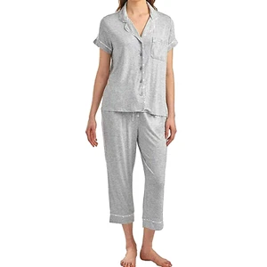 Tommy Hilfiger Pajama Set Shirt & Pant 2-Piece Grey Large L New $85 - Picture 1 of 10