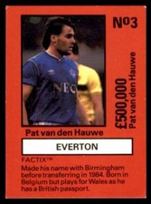 Emlyn Hughes' Team Tactix - van den Hauwe (Everton) No. 3