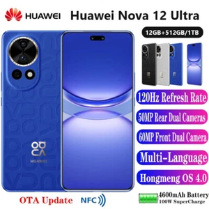 HUAWEI Nova 12 Ultra HarmonyOS 4.0 120Hz 100W 512GB/1TB 60MP Front 50MP Rear NFC - Picture 1 of 33