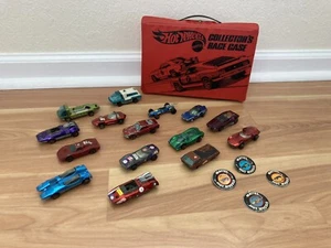 Vintage Hot Wheels RedLine Lot of 14 one random, 4 buttons and vintage case - Picture 1 of 4