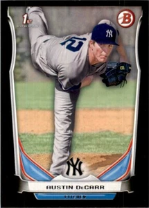 2014 Bowman Draft Picks Black Asia Austin DeCarr New York Yankees #DP60 - Picture 1 of 2