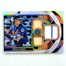 2023 Topps Tribute Pete Alonso TR-PA Game Used Triple Relic #/199 New York Mets