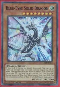 Yugioh - Blue-Eyes Solid Dragon - Ultra Rare Holographic - 1st Edition Card - Picture 1 of 1