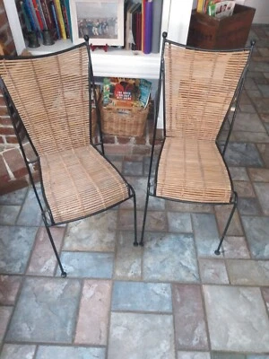  Eva - Lisa   Pipsan    Saarinen  Swanson  Iron And Cane   Chairs  SALE !!! - Image 1 of 4