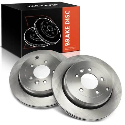 2 piezas rotores de freno de disco traseros para Land Rover LR3 2005 2006 2007 2008 2009 V6 4,0 L Foto 1 de 4