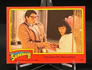1981 Topps Superman ll Trading Card #27 "His Secret Revealed" - Picture 1 of 2