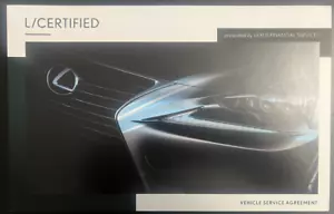 Nuovo Lexus L/Certificato Veicolo Servizio Nuptual - 2 Pagine Misura 9 " x 5.5 " - Foto 1 di 5