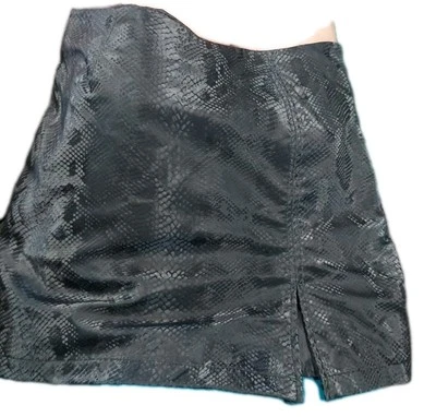 Juicy Couture Women’s Snakeskin Skirt Faux Leather NWOT Med Punk Goth Club Party - Image 1 of 4