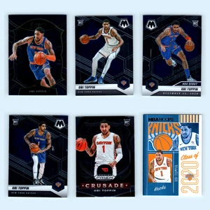 Obi Toppin Rookie Lot 6 Basketball Cards 2020 Panini Select New York Knicks Set - Picture 1 of 8