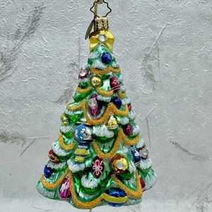 Vintage LE 2008 Christopher Radko Zales Weihnachtsbaum mit Edelsteinen Glasschmuck 4,75 Zoll - Bild 1 von 21