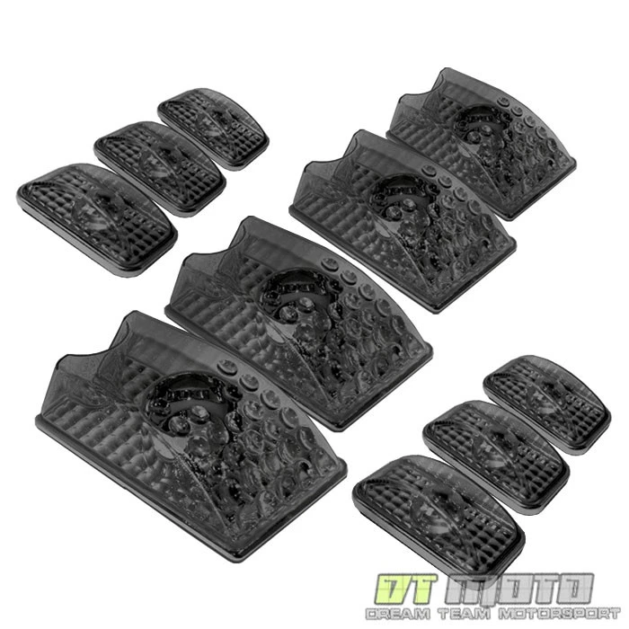 Smoke 03-09 Hummer H2 Cab Head Roof 10Pcs Running Smoked Lights Lamps w/ Bulbs - Image 1 of 1