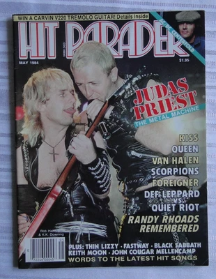 Винтажный журнал Hit Parader май 1984 Judas Priest Kiss Queen Van Halen 159 - Изображение 1 из 4