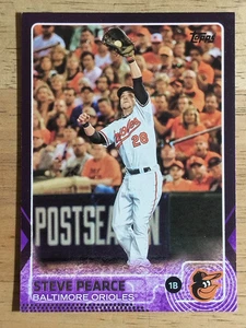 2015 Topps Toys R Us Purple Border #180 Steve Pearce (VG) - Picture 1 of 2