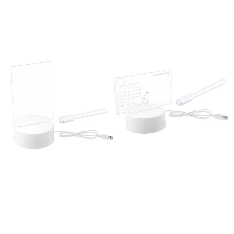 Creative USB Message Board with Marker Pens, Night Lamp DIY Rewritable Note - Image 1 of 1
