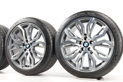 BMW Sommerkompletträder X5 E70 F15 X6 F16 21 Zoll Styling Performance 375 - Bild 1 von 4