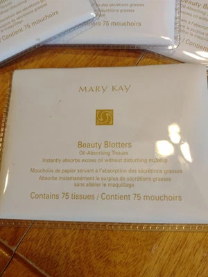Mary Kay Beauty Blotters Oil Absorbing Tissues 75pack NOS 100% Linen Powder Free - Image 1 of 4