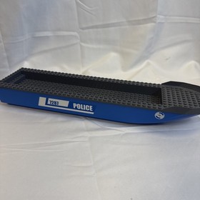 Lego City 7287 Police Blue Boat Hull Unitary 51 x 12 x 6 Blue Hull With Gray Top