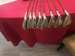 PowerBilt EX 200 Hybri7-PW + 56° Wedge Irons EX-200 Graphite Lynx Shafts A Flex - Picture 1 of 5