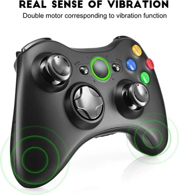 MARKENLOS Wireless Controller für Microsoft Xbox 360/360 Slim/PC Windows 7,8,10 Gamepad