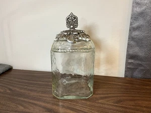 GG Collection Glass Canister With Lid, Square Shape, 11” Tall 6” Wide 7” Deep - Picture 1 of 5
