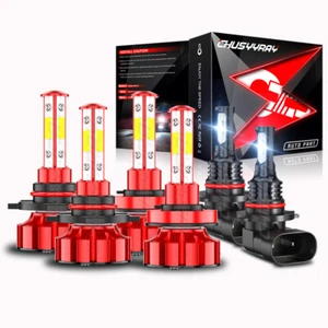 For Ram 1500 BIG Horn Crew Cab Pickup 4-Door 4.7L 2011 LED Headlight + Fog Bulbs - Picture 1 of 14