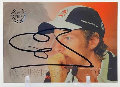 JENSON BUTTON SIGNED VINTAGE FUTERA FORMULA 1 TRADING CARD - Image 1 of 2