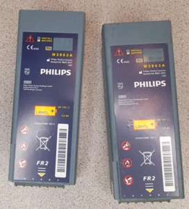 LOT OF 2 expired Battery (2020 & 2021) Philips M3863A - Free shipping - Picture 1 of 6