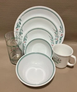 Vintage Corelle Rosemarie dinnerware Dinner, Luncheon, Dessert Plates Mug Bowls - Picture 1 of 45