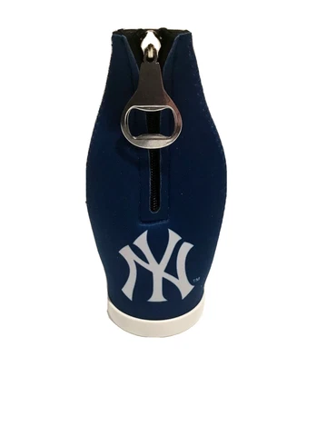 New York Yankees Zip-Up Bottle Holder Cooler with Bottle Opener Cover