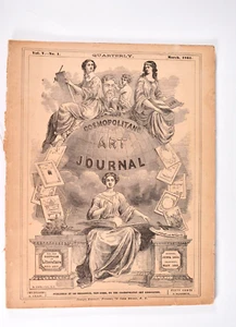 Vintage 1861 Cosmopolitan Art Journal & Literature Vol. V. No. 1 Pre Civil War - Picture 1 of 14