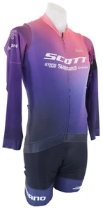 Rapha Scott Pro Team Training Long Sleeve Cycling Kit Men LARGE Purple Shimano - Picture 1 of 5