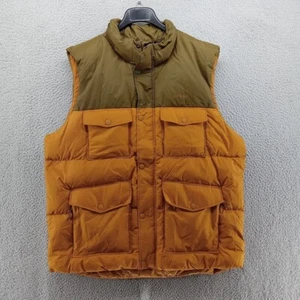 prAna Jacket Mens XXL Green Brown Color Block Timber Trail Vest Zip Snap Duck Do - Picture 1 of 5