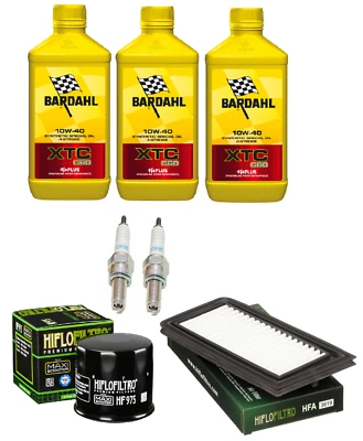 BARDAHL HIFLO NGK KIT TAGLIANDO SUZUKI AN BURGMAN 650 2003 OLIO BARDAHL XTC 10W40 FILTRI CANDLE