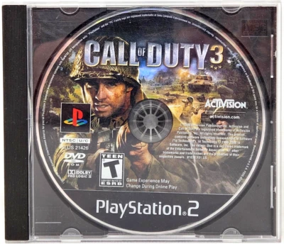 Call of Duty 3 2006 Activision Sony PlayStation 2 DVD ROM 21426 Game Disc Only - Image 1 of 4