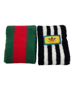 Authentic Gucci adidas Wristband 703582 Unisex Logo Set of 2 Size L Used - Picture 1 of 3