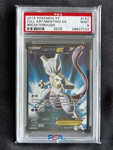 MEWTWO EX 2015 XY Breakthrough Full Art PSA 9 #157 - Picture 1 of 2