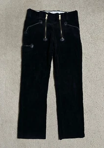 FHB Guild CORDUROY 'DOUBLE-ZIP' PANTS Men's W32 L30 vintage MADE-IN-GERMANY - Picture 1 of 21