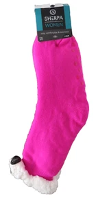 Womens Home Socks Sherpa Fleece Lined Thermal Lounge Slipper Non-Slip Size 4-8 - Picture 1 of 5