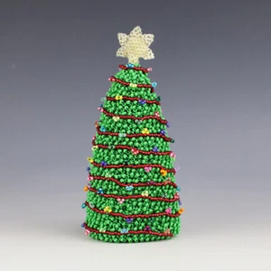ÁRBOL DE NAVIDAD NATIVO AMERICANO ZUNI CON CUENTAS DE ALESIA PONCHO - Imagen 1 de 7