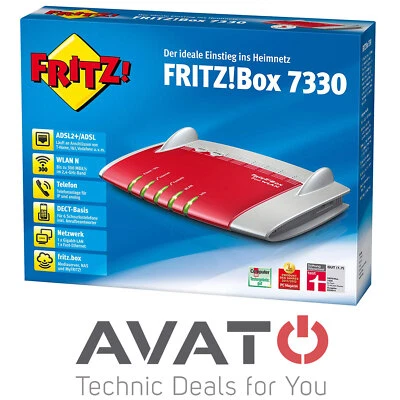 AVM FRITZBox 7330 ADSL2+ DSL VOIP Modem Gigabit Router *2 Jahre Gewährleistung* - Bild 1 von 3