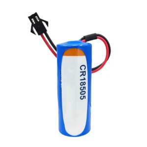 CR18505 Water Meter 3V Battery Gas Meter 3000mAh Battery with SM Black Plug - Picture 1 of 3