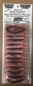 Kelly's Plow Jockey plastic worm *NEW* Red Swamp Berry *card of 12 - Picture 1 of 1