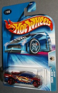 Hot Wheels 2004 #172 Track Aces Jester Blue Red #7 Jones Racing PR5s B3765