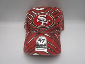 '47 Brand Clean Up San Francisco 49ers Zubaz Men's Adjustable Hat Cap - Picture 1 of 3