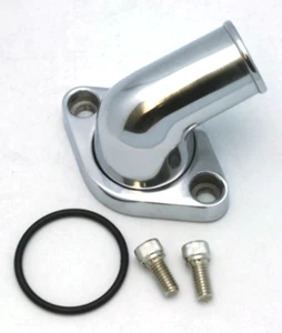 Cuello de agua giratorio de aluminio pulido 15 grados, se adapta a Chevy SBC BBC - Imagen 1 de 1