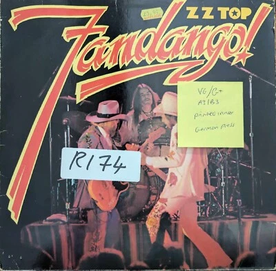ZZ Top Fandango Vinyl Record VG/G+ WB56604 1975 - Image 1 of 2