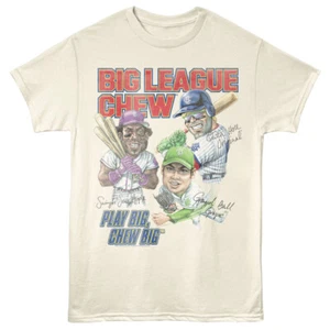 Camiseta para hombre Big League Chew Play Big Chew Big Pitcher Batter Catcher Signature - Imagen 1 de 6