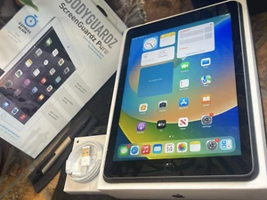 Apple iPad 5th generation (128gb) Wi-Fi (A1822) Black/ MiNT {iOS16}93% Battery - Picture 1 of 12